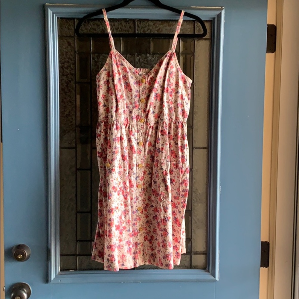 Aerie size medium button down floral summer dress
